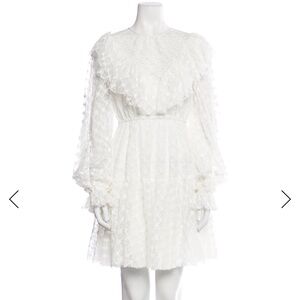 Milly White Lace Midi Dress